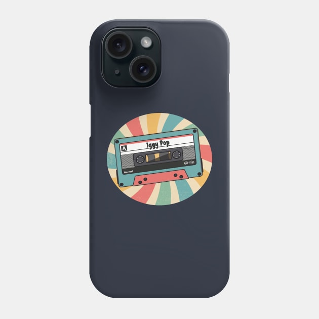 retro iggy pop Phone Case by Saha Paloma Ilustra