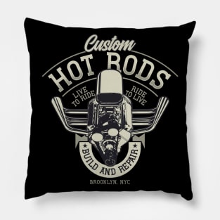 Custom Hot Rods Brooklyn Pillow