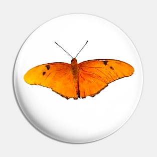 Orange Julia Butterfly Pin