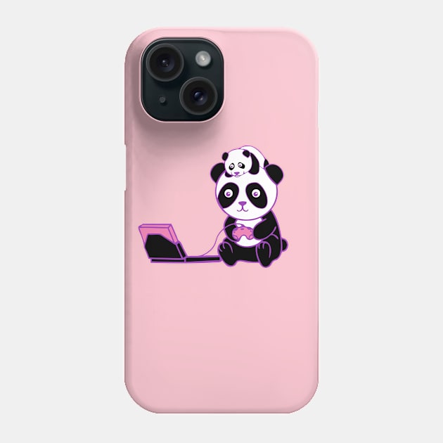 Dual Gaming Panda Phone Case by Just Gaby Gaming