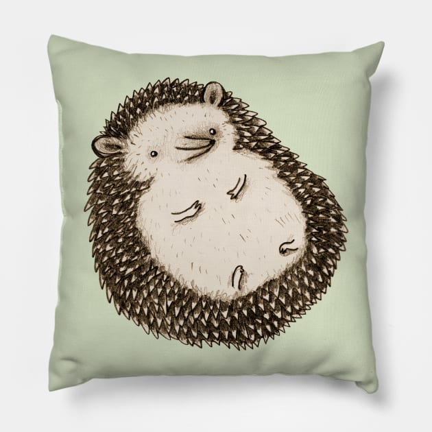 Plump Hedgehog Pillow by Sophie Corrigan