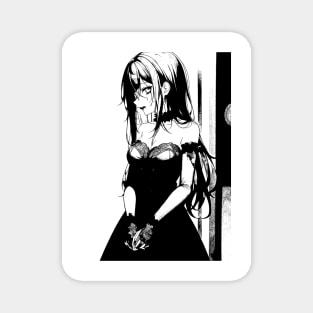 Cute Gothic Fashion Anime Girl Magnet