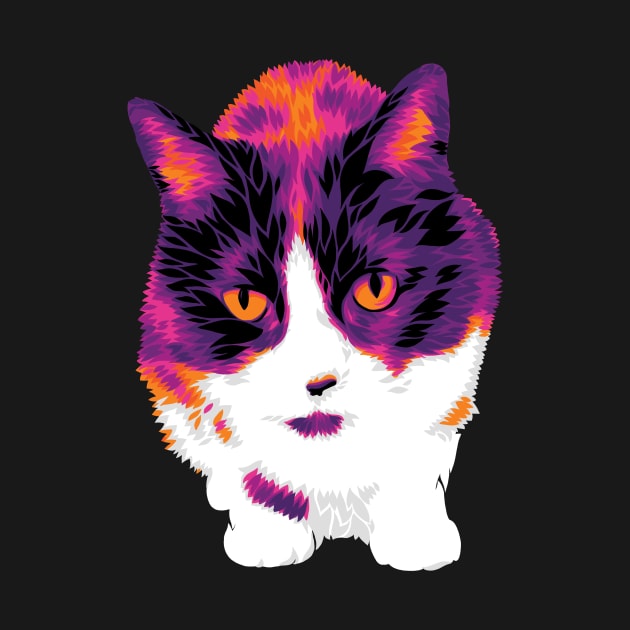 The Hot Color Cat by polliadesign