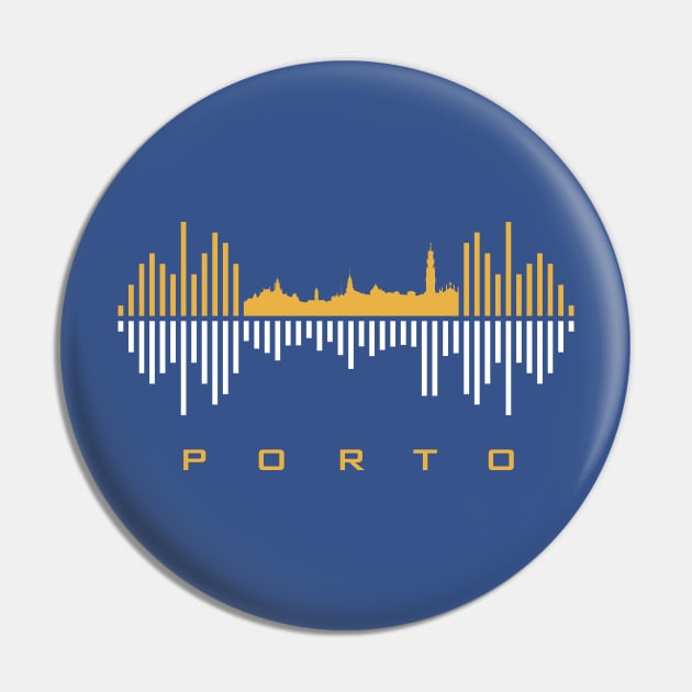 Porto Soundwave Pin by blackcheetah