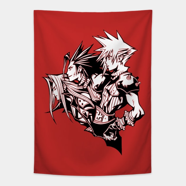 Cloud Sephiroth and Zack Final Fantasy Tapestry by OtakuPapercraft