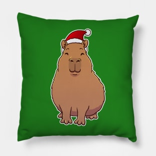 Capybara Christmas Pillow