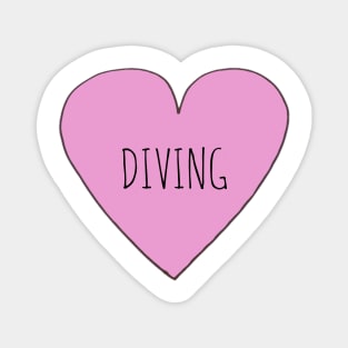 Love Diving Magnet