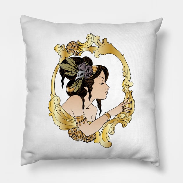 Deviant Golden Death Pillow by AmazingArtMandi