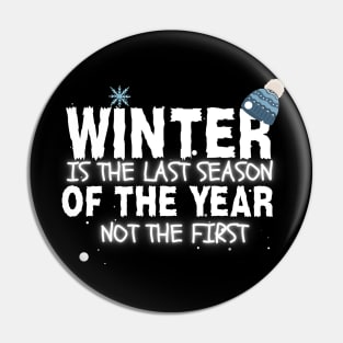 winter is the last season of the year Pin