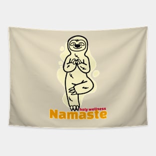 holy wellness namaste Tapestry