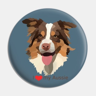 I Love my Aussie Pin