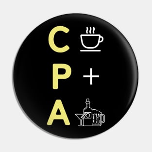 Funny CPA Certified Public Accountant Accounting Auditor Bookkeeper Tax Season Pin