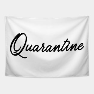 Quarantine black Tapestry