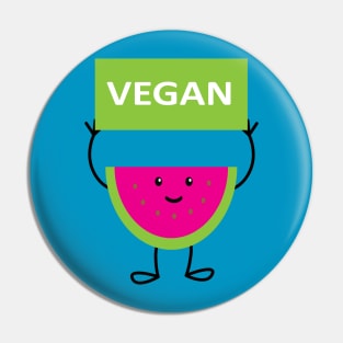 Vegan Watermelon Pin