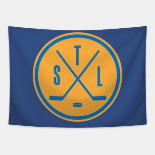 STL Hockey Yellow Tapestry