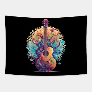 Acoustic Guitar Tree Of Life Guitar Player Nature Guitarist Tapestry