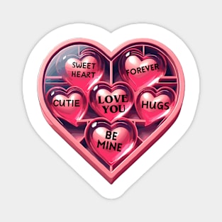 Valentine's Day Hearts Magnet