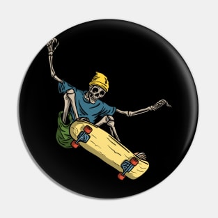 SKATER FLYING Pin