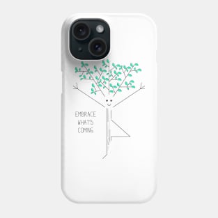 Cartoon tree yoga pose Phone Case