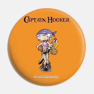 Captain Hooker Purple Gear Pin