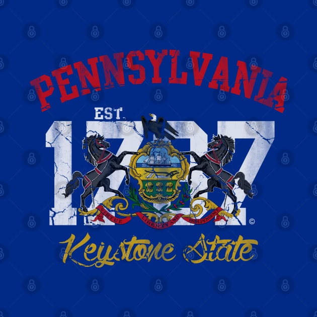 Vintage Pennsylvania Keystone State by E