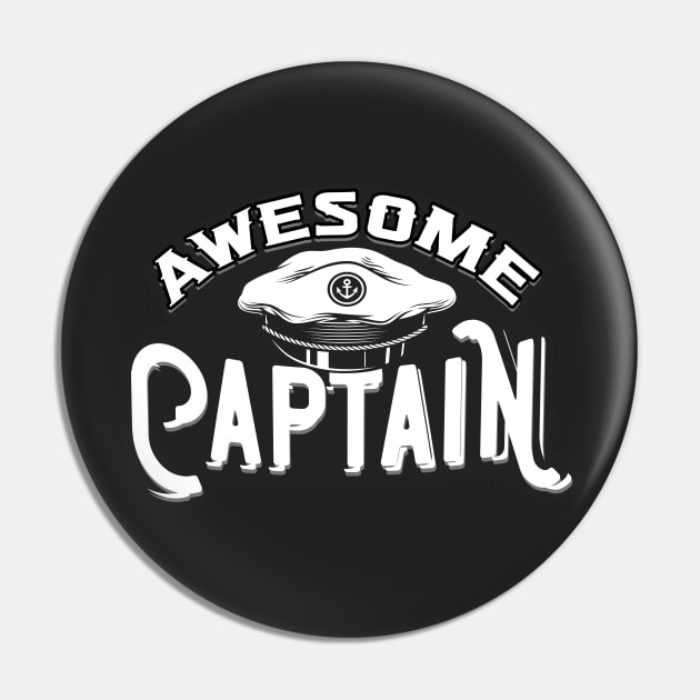 Awesome Captain Pin by Foxxy Merch