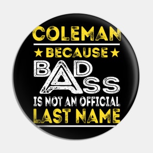 COLEMAN Pin