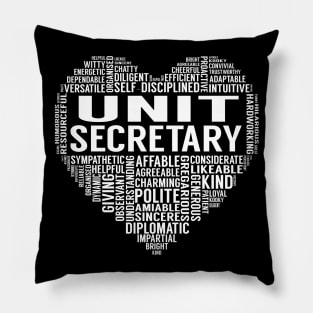 Unit Secretary Heart Pillow