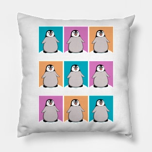 Penguin Collage Pillow