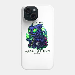 Techno cat - Sell me magic cat food - Catsondrugs.com - rave, edm, festival, techno, trippy, music, 90s rave, psychedelic, party, trance, rave music, rave krispies, rave flyer Phone Case