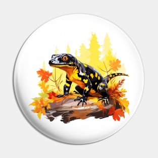 Fire Salamander Pin