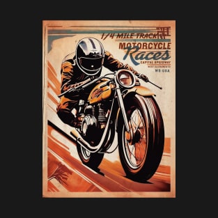 Motorcycle Races vintage event ad T-Shirt