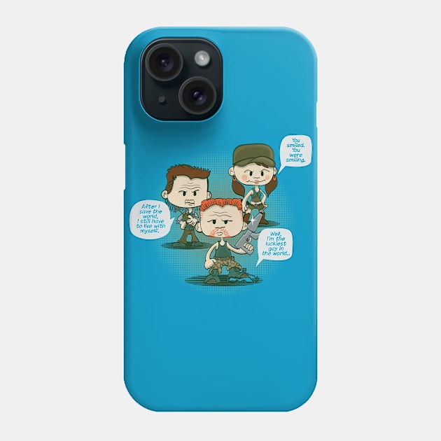 Talking Heads: Rosita, Abraham, Eugene (Clean Version) Phone Case by DoodleHeadDee