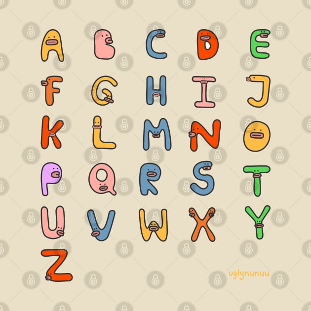 nunuu Alphabet by uglynunuu