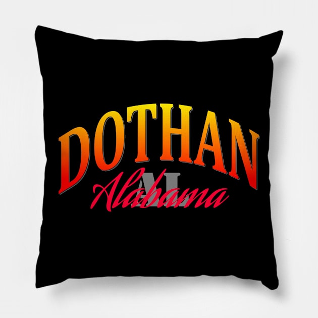 City Pride: Dothan, Alabama Pillow by Naves