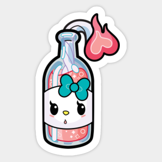 Kawaii Molotov Cocktail My Molotov Molotov Sticker Teepublic