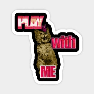 play with me cat Magnet