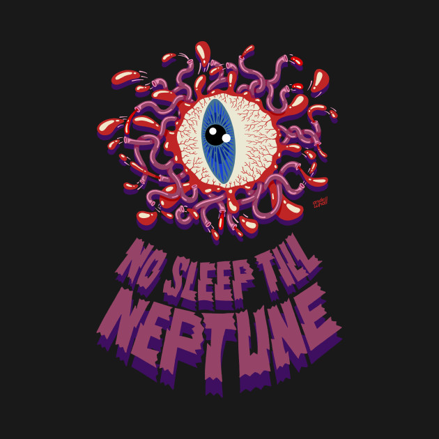 Disover NO SLEEP TILL NEPTUNE - Alien - T-Shirt