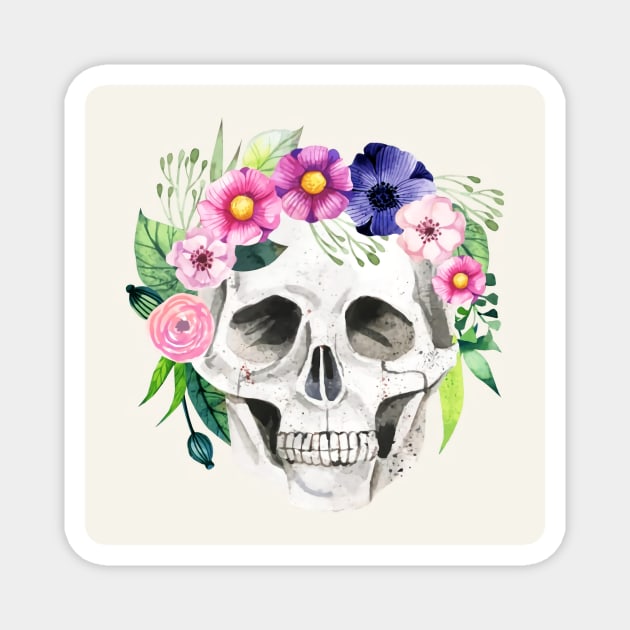 Skull teeshirt Magnet by AD Digital Business