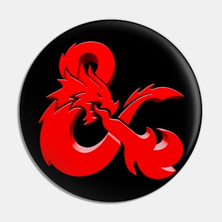 Dungeons & Dragons Logo 3D Pin