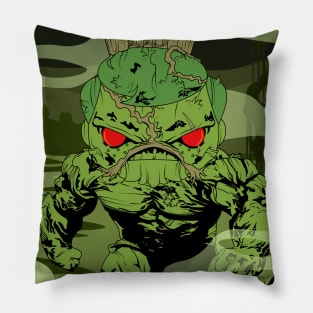 Los Locos Funkeros - ECCC 2020 - Swamp Thing Federico (two sided) Pillow