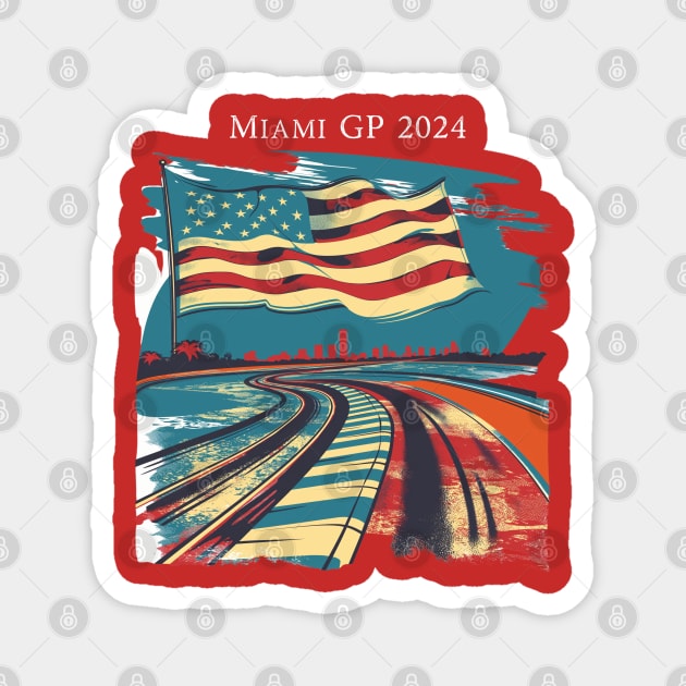 2024 Miami Grand Prix F1 T-Shirt - Merchandise | Unique F1 Tracks Design | Limited Edition | Perfect Gift for Miami F1 Fans Magnet by pitshopmerch@gmail.com