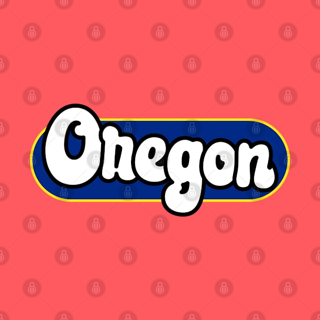 Oregon State Capsule Flag by Mumgle