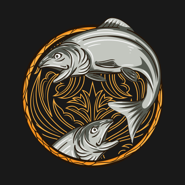 pisces zodiac illustration by flasix