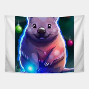 Cute Wombat Drawing Tapestry