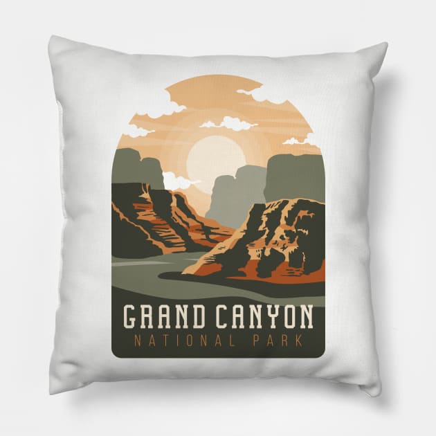 Grand Canyon National Park Pillow by HiFi Tees