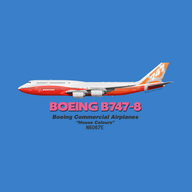 Boeing B747-8 - Boeing "House Colours" by TheArtofFlying