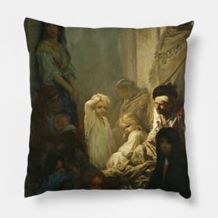 La Siesta, Memory of Spain by Gustave Dore Pillow