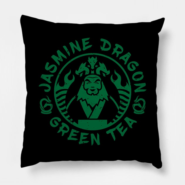 Jasmine Dragon Green Tea 02 Pillow by meowyaya