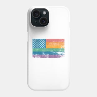 American Flag Rainbow Phone Case